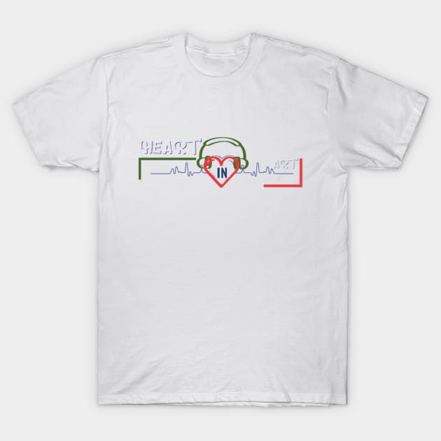 Heart In Art T-Shirt by Koirie Design Gallery